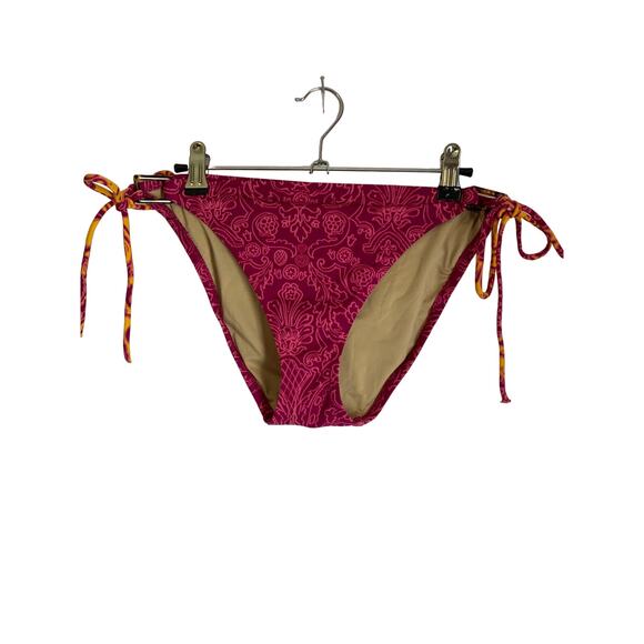 Victoria Secret Size Large NWOT Bikini Swim Bottom Pink Tie Sides - Picture 1 of 7